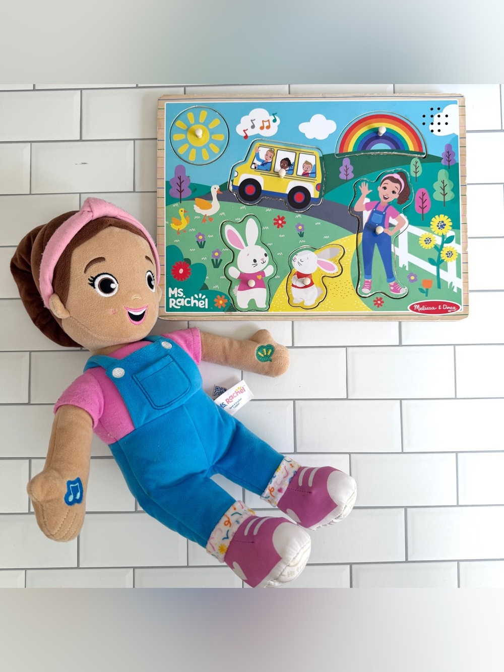 🌈 Ms. Rachel Learning Toys Speak & Sing Doll Melissa & Doug Wooden Song Puzzle